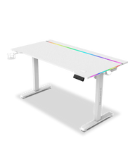 Alpha Gamer Zorya RGB - Tampo Carbono - Branco